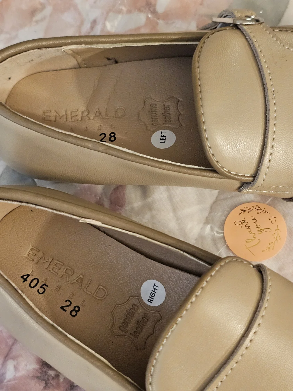 Emerald Tan  Double-Buckle Loafers